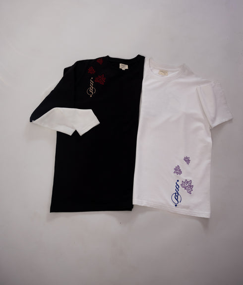 Black Embroidered T-Shirt